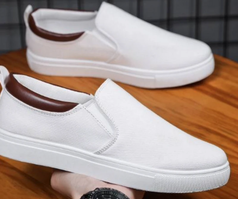 Retro Shoesslip-on canvas loafers