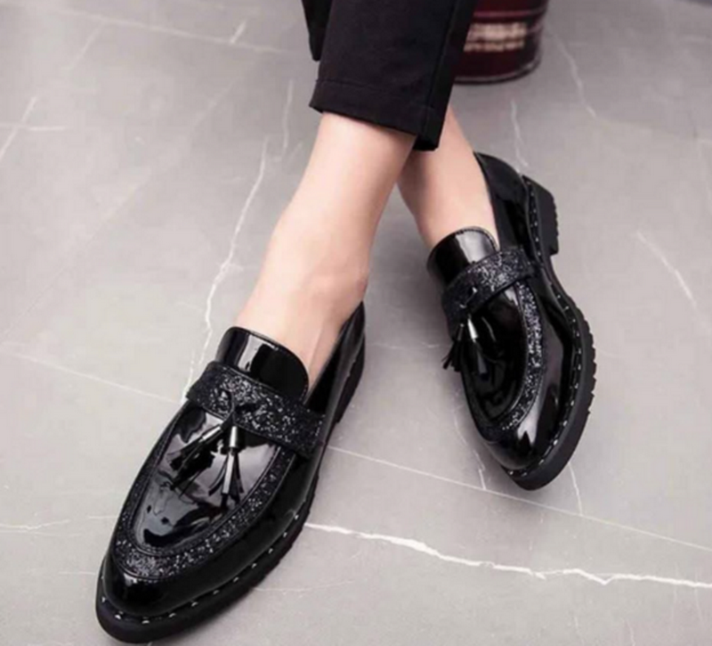 Retro Shoeswetlook glitter shoes