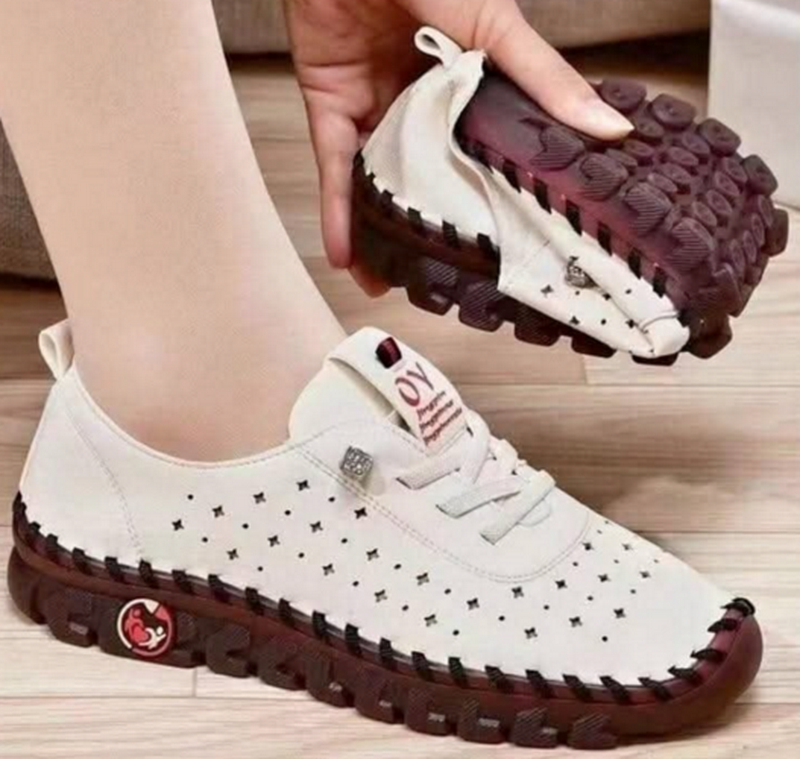 Retro Shoeswomen's breathable leather loafers