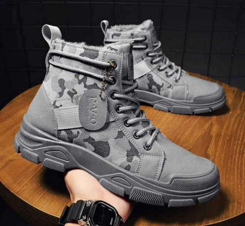 PVO Men's Camouflage Fleece Boots image by Eloi developers